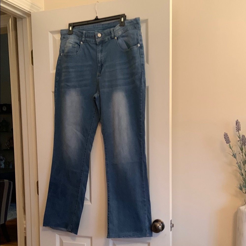 Stylish Blue Flare Women's Jeans